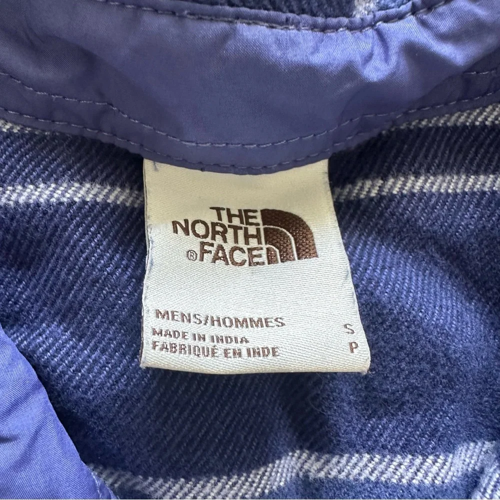 The North Face‎ Men’s Arroyo Flannel Midweight Shirt Small Blue Striped Pockets